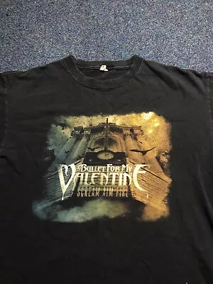 Buy Vintage Bullet For My Valentine Scream Aim Fire Band Shirt Size Large Y2K 2000s • 20£