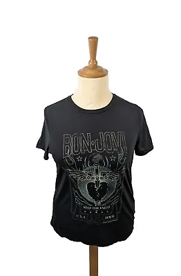Buy Bon Jovi T-shirt Women's Size 12 Tour T-shirt 2020 1993 Your Replica • 9£