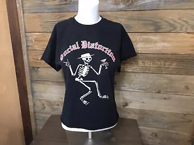 Buy Social Distortion Skeleton Licensed 2016 Distressed Women's T-shirt Cut-off Sm • 12.28£