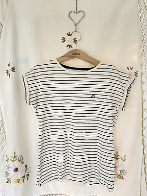 Buy Brakeburn Oversized Striped Cotton T-shirt Size 8 • 12£