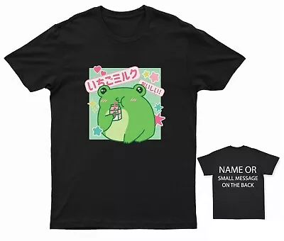 Buy Kawaii Frog Strawberry Milk T-shirt • 13.95£