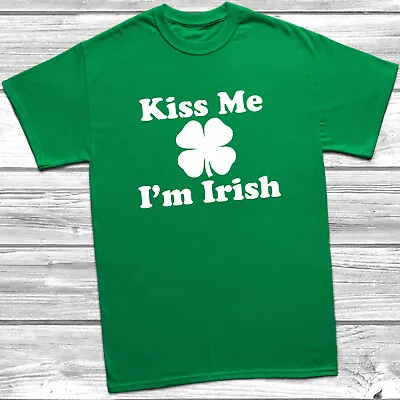 Buy Kiss Me I'm Irish T-Shirt Tee Ireland St. Patricks Day Paddy's Present Patrick's • 10.99£