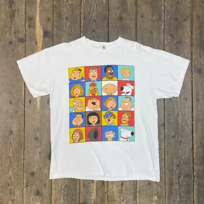 Buy Family Guy T-Shirt Mens Graphic TV Y2K Short Sleeve Tee, White Medium • 50£