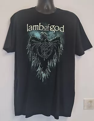 Buy Vintage Lamb Of God T Shirt Size 2XL Thrash Heavy Metal Rock Band American  • 30£
