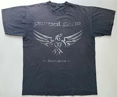 Buy PRIMAL FEAR  SEVEN SEALS  T-Shirt Gamma Ray Edguy Metal Gr.M SCHLECHTER ZUSTAND • 0.86£