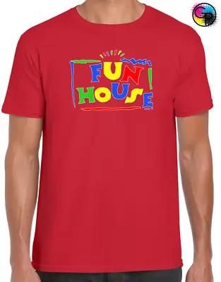 Buy Fun House Colour Logo Mens T Shirt Funny Retro Fancy Dress Costume Classic Top • 7.99£
