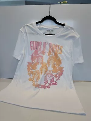Buy Time And Tru Womens Size Small Guns N' Roses Graphic T-Shirt White • 12.28£