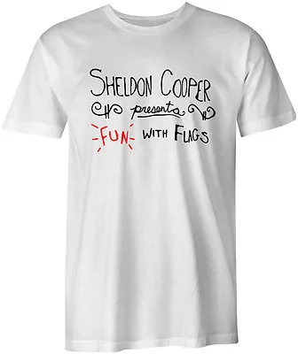 Buy Fun With Flags The Big Bang Theory Geek Sheldon Cooper Funny Joke Style T-Shirt • 9.49£