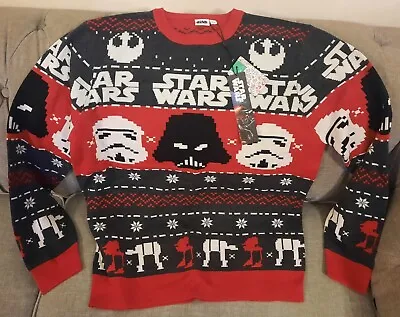 Buy M&co Star Wars Christmas Jumper, Mens Extra Large • 24.99£