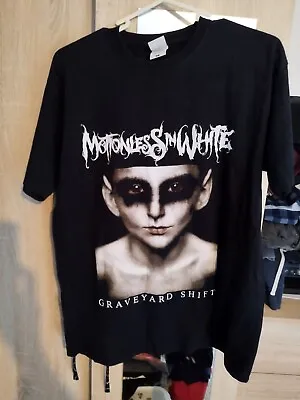 Buy Motionless In White Graveyard Shift Tour T Shirt M 2018 Fruit Of The Loom • 25£