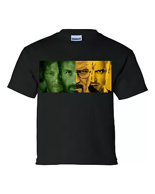 Buy The Walking Dead/Breaking Bad T Shirt - Rick Daryl Walter Jesse Tshirt Tee Top • 12.49£