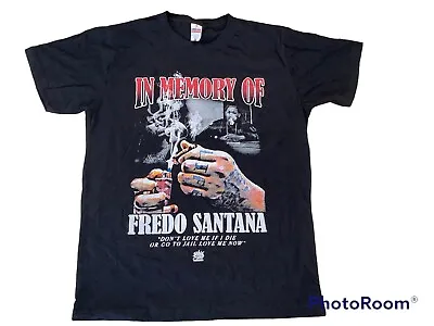 Buy In Memory Of Fredo Santana T Shirt Black Graphic Print S • 10£