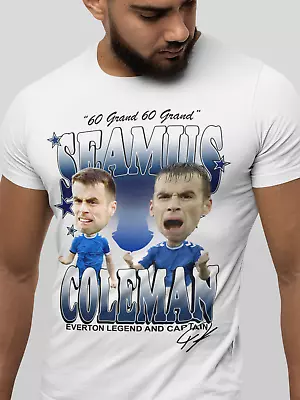 Buy Seamus Coleman Everton Fan T Shirt Funny Big Head Caricature Art • 5.99£