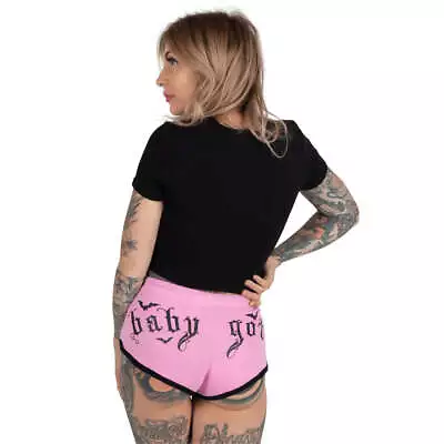 Buy Too Fast Baby Goth Pink Dolphin Hot Shorts Alternative Womens Clothing • 22.74£