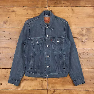 Buy Vintage Levi's Denim Jacket M 90s Stonewash Trucker Jean Red Tab Grey • 29.15£