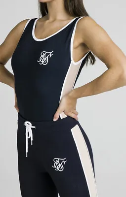 Buy SikSilk Women's Contrast Side Panel Bodysuit Navy Night Sky  • 4.79£
