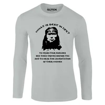 Buy What Is Best In Life? Men's Long Sleeve T-Shirt Conan The Barbarian Arnold • 15.99£