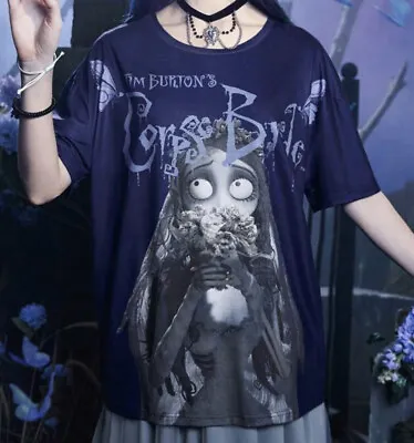 Buy Corpse Bride Emily Shirt Top Kawaii Goth Gothic Skull Tim Burton Halloween • 17.10£