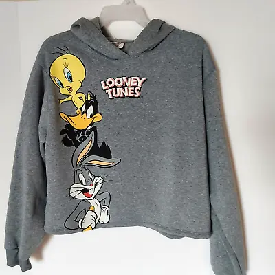 Buy Looney Toons Women's XXL (19)  Crop Hoodie Bugs Bunny/Donald Duck NEW With Tags • 14.40£
