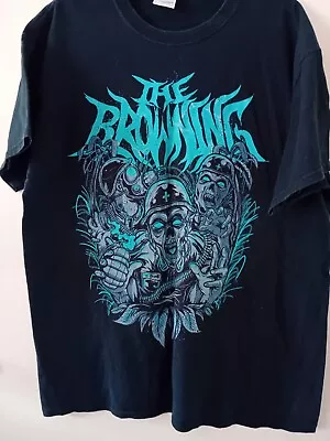 Buy Official The Browning T-shirt - Black, Size Large - Deathcore, Electronicore • 14.95£