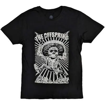 Buy OFFSPRING - Official Unisex T- Shirt -  Jumping Skeleton  - Black   Cotton • 17.99£