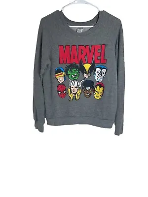 Buy Vintage Youth Marvel Retro Avengers Comic Lineup Sweatshirt Spider-Man Large • 7.91£