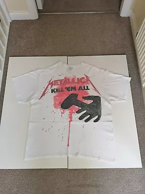 Buy Men's Band T Shirt Metallica Kill Em All XL White 2008 • 6.90£