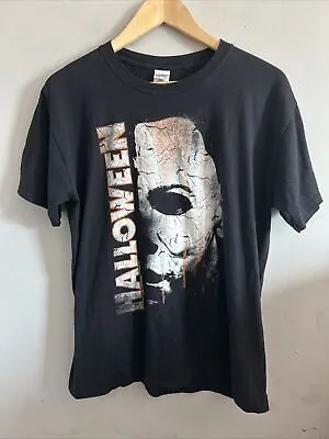 Buy Halloween Michael Myers T Shirt Horror Movie Gildan 2010 Mens Black Size Large • 24.99£