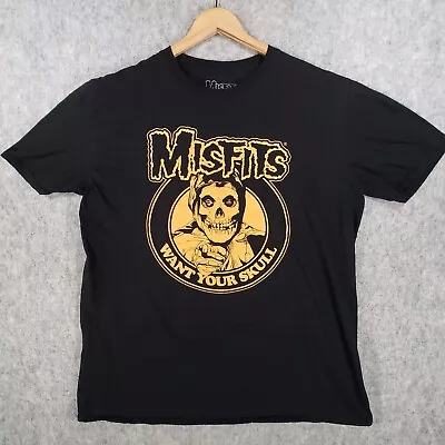 Buy Misfits Shirt Mens Large Black Want Your Skull Rock Band Music Concert USA Top • 19.95£