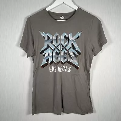Buy Vintage Rock Of Ages Las Vegas Stage Show Grey Women's T Shirt Tee XL • 19.99£