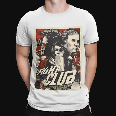 Buy Fight Club Group T-shirt - Movie Poster 80s Shark Film Retro Yolo Gift TV Action • 8.39£