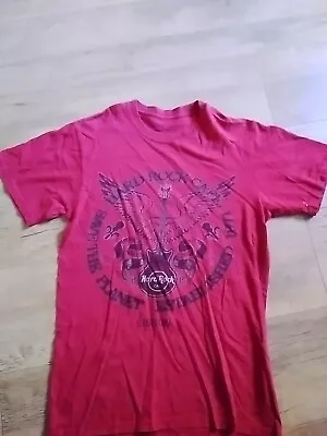 Buy Hard Rock Cafe Mens Red Large T-shirt Lisbon Vintage • 14.95£