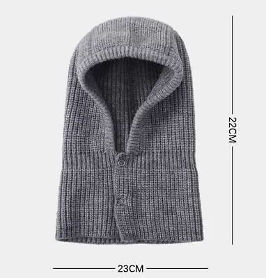 Buy Womens Knited Hooded Scarf Hat Neck Warmer Head Wrap Shawl Hoody Scarves Outdoor • 9.38£