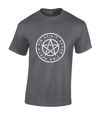 Buy Elements Pentagram Mens T Shirt Devil Oiuja Board Design Demon Cool New Top • 8.99£