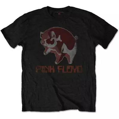 Buy PINK FLOYD -  Unisex T- Shirt -  Ethnic Pig  - Black Cotton  • 16.99£