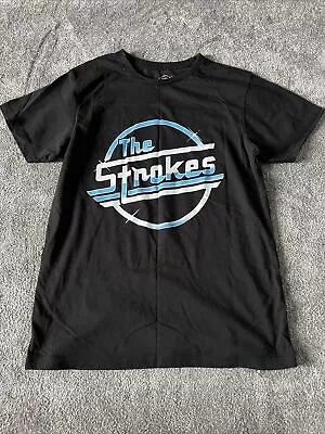 Buy The Strokes Medium Men’s Black Tshirt • 18£