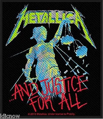 Buy Metallica - And Justice For All Patch 8.5cm X 10cm (3 1/4  X 4 ) • 3.49£