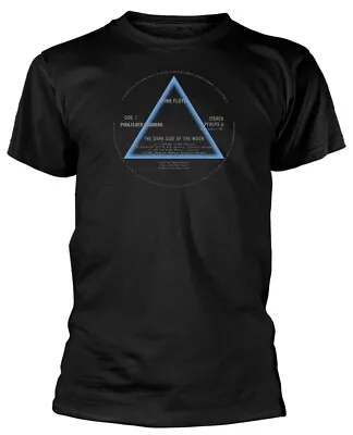 Buy Pink Floyd Dark Side Of The Moon Record Label Black T-Shirt NEW OFFICIAL • 16.59£