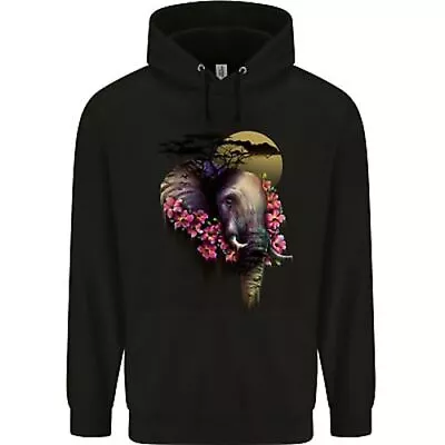Buy African Elephant Ecology Mens 80% Cotton Hoodie • 24.99£