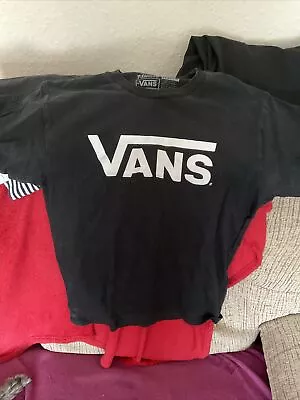 Buy Vans Mens Classic Logo T-Shirt / Black Small See Description • 1.99£