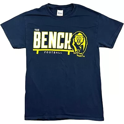 Buy Gildan T Shirt Blue Small Graphic T Shirt The Bench Football USA America Y2k S • 22.50£