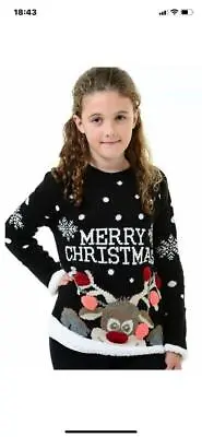 Buy New Kids Childrens Boys Girls Xmas Christmas Winter Jumper Sweater Knitted Retro • 9.89£