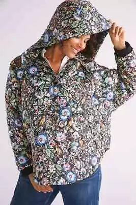 Buy Anthropologie Maeve Floral Puffer Hooded Jacket Size 2X (22/24 UK) New RRP:140£! • 36.99£