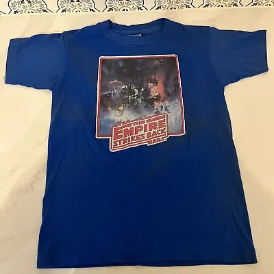 Buy Vintage Youth Star Wars Empire Strikes Back Single Stitch T Shirt Large 14-16 • 20.84£
