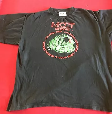 Buy Black L MOTT THE HOOPLE / IAN HUNTER  Tee Shirt - Robin Hood 2 17th April 1999 • 10£
