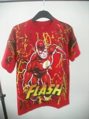 Buy Official DC Comics Originals The Flash Red Short Sleeve T-shirt Xxl 18 • 5.99£