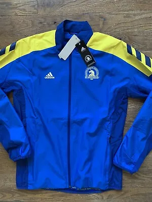 Buy Adidas Official 2021 Boston Marathon Jacket - Men's Small ~ $110.00 GQ8331 Blue • 52.21£