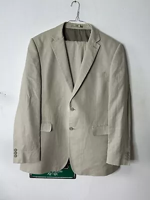 Buy Men's Karl Jackson Linen Blazer Jacket 100% Linen Beige Size 44in • 11.49£