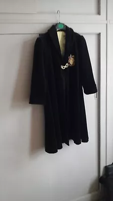 Buy Harry Potter M & S Black Velvet Gryffindor Robe - 6-8 Yrs - Preowned • 6.50£