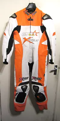 Buy Imr X4 Racing Leather Motorcycle Suit Jacket Size Uk38 Eu48 + Body Armour + Hump • 79£